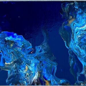 Acrylic pour, swipe.12x36